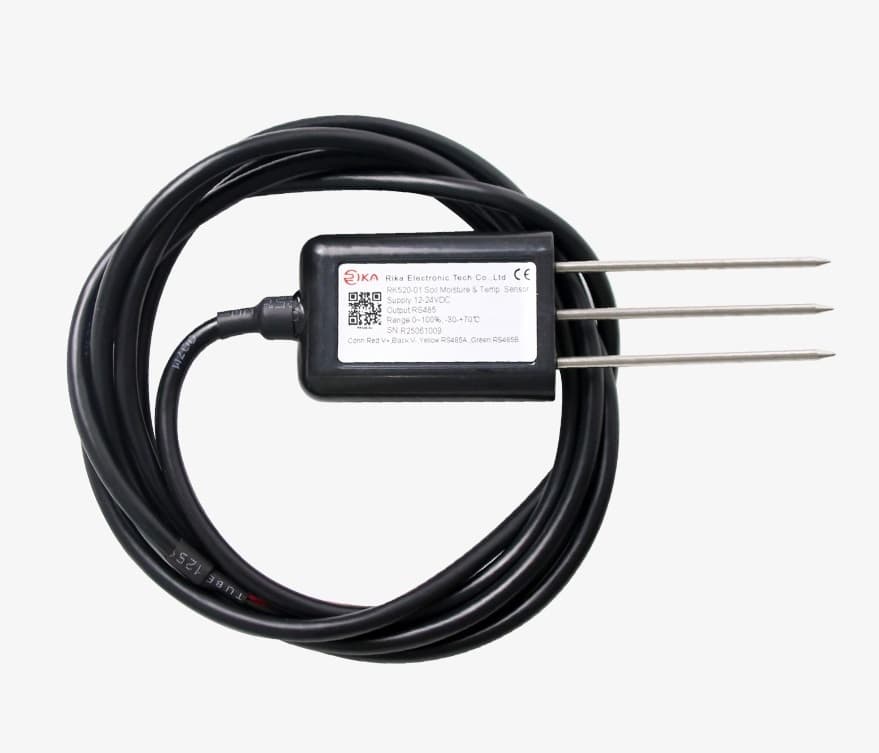 Soil temperature and moisture sensor